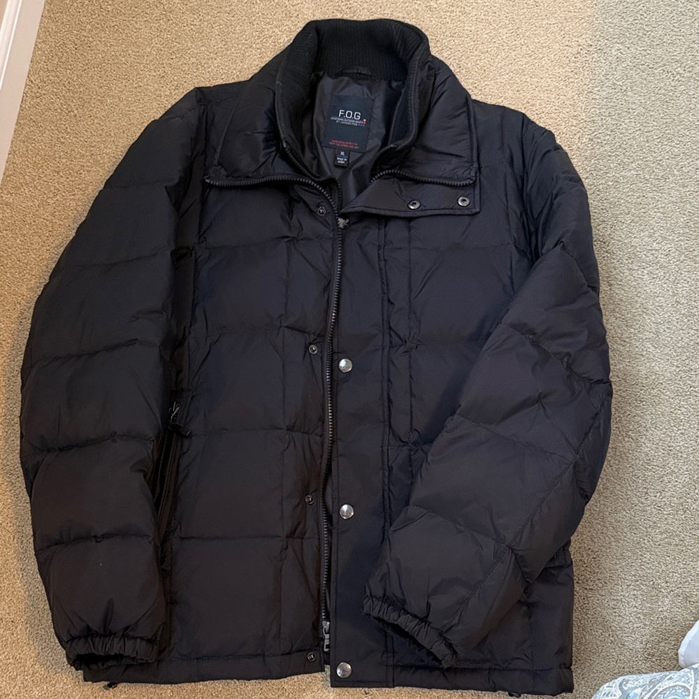 Men's London Fog Black Puffer Jacket